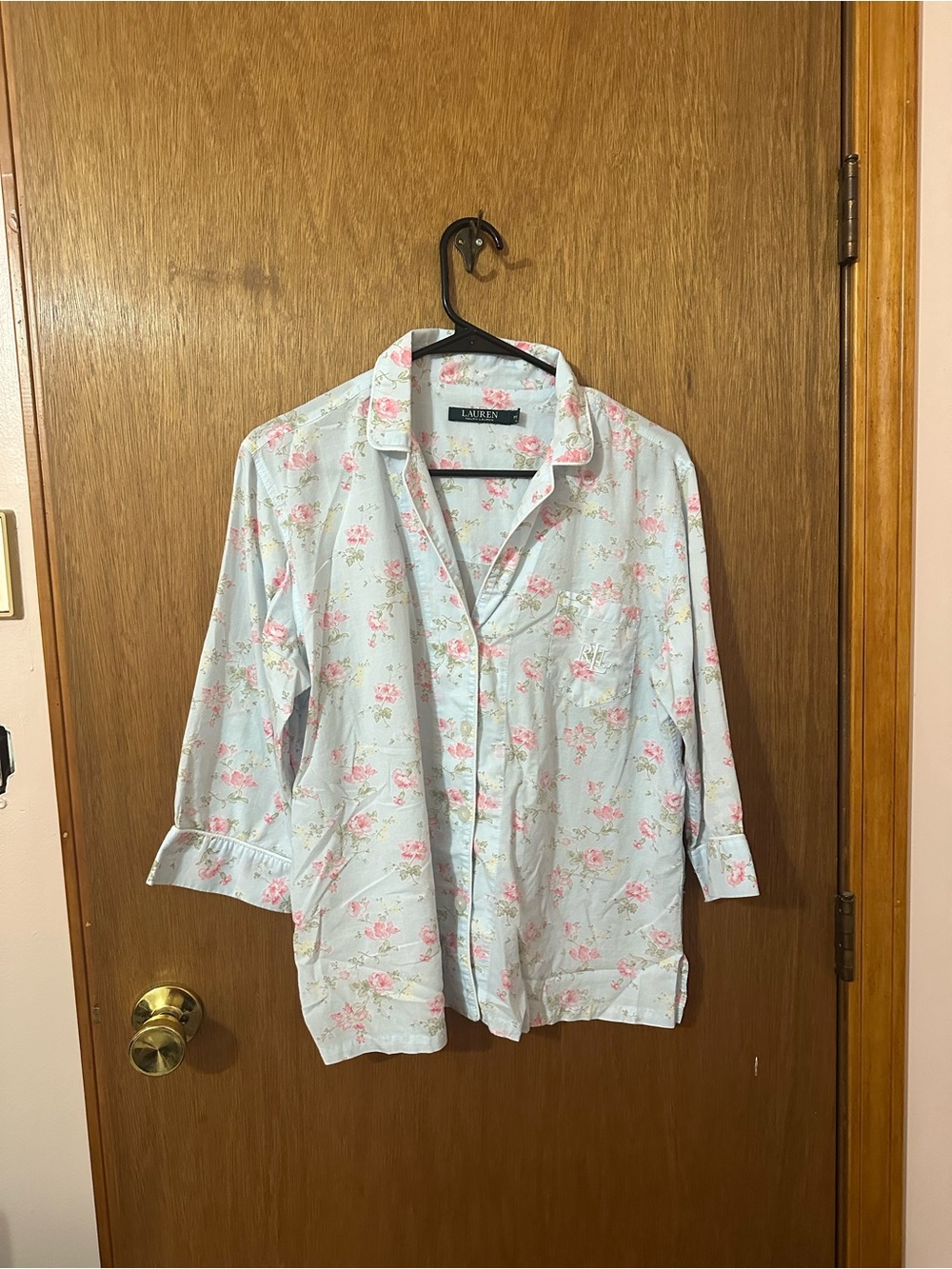 Ralph Lauren Blue Floral Pajama Set